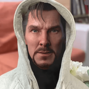 Doctor Strange 3D Elastic Mesh Full Face Cosplay Mask for Halloween Costume Party