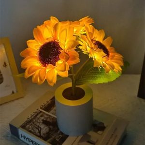 Eternal Sunflower Bouquet Rechargeable Lamp
