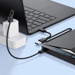 External CD DVD Drive USB Portable Burner & Player for Laptop PC