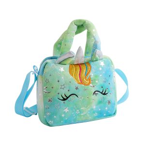 Fashion Sweet Unicorn Crossbody Bag for Girls Cute & Colorful Kid's Purse for Birthday Parties