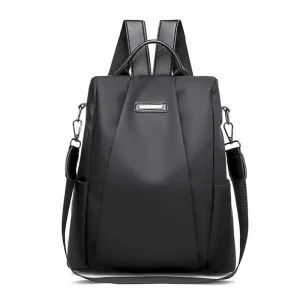Fashionable Women's Multifunctional Backpack, Casual Solid Color Backpack with Detachable Strap