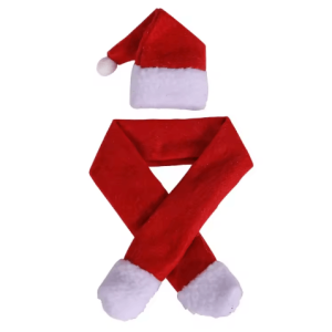Festive Santa Hat & Scarf Christmas Wine Bottle Cover