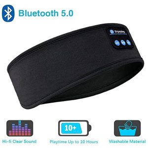 Fone Bluetooth Sports Headband Wireless Music Eye Mask with Built In Bluetooth Headset, Comfortable Sleeping Headband