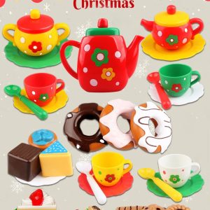Girls Afternoon Tea and Dessert Set - Interactive Playhouse Kitchen Toy