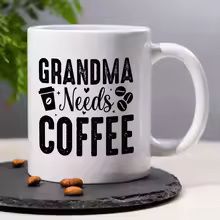 Grandma Needs Coffee Mug Funny Ceramic Coffee Cup Gift for Grandma