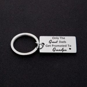 Grandparent Promotion Keychain Soon to Be Grandma and Grandpa Gift