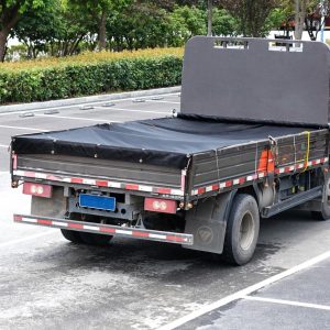 Heavy Duty Dump Truck Tarp PVC Mesh with Double Pockets for Trailers