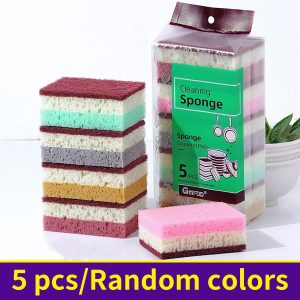 High Density Sponge Cleaning Cloth Non Greasy Kitchen Dishwashing Sponge