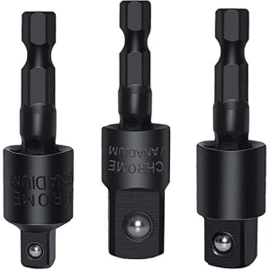 Impact Driver Drill Socket Adapter Set, Hex Shank Conversion Tool