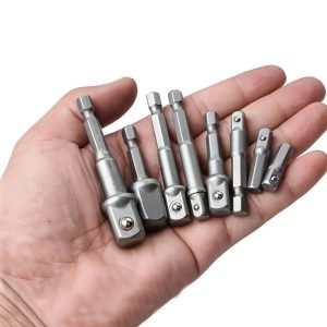 Impact Driver Drill Socket Adapter Set Hex Shank Drill Bit Adapter Kit