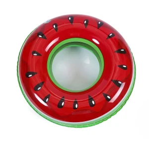 Inflatable Swimming Ring, Fruit Design Inner Ring with Anti-Leakage Valve, Thick PVC Material