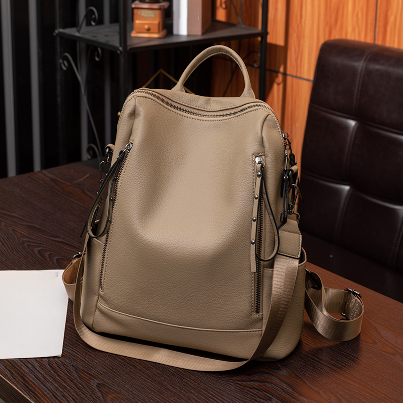 Large Capacity Retro Style Womens Backpack Convertible Shoulder Bag for Commuting & Travel