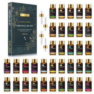 MAYJAM 35pcs Essential Oil Set - Premium Aromatherapy Oils Gift Box for Diffuser, Candle Making & DIY
