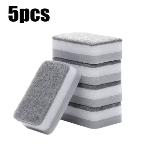 Magic Three Layer Cleaning Sponges Reusable Dishwashing Scrub Pads for Pots & Pans