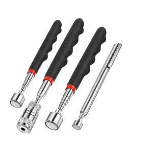 Magnetic Telescoping Pickup Tool Kit with LED Light Compact Grabber Stick for Easy Inspection and Retrieval