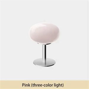 Medieval Cream Glass Lollipop Table Lamp