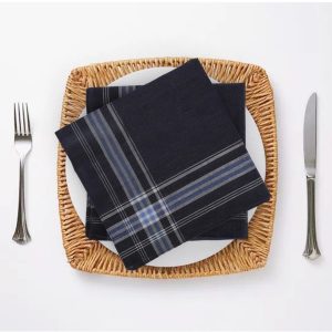 Men Handkerchiefs Cotton Pocket Square Soft & Absorbent Gift Set