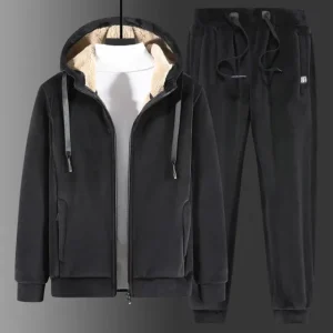 Men's Cashmere Tracksuit, Warm & Cozy Winter Hoodie Set for Comfort