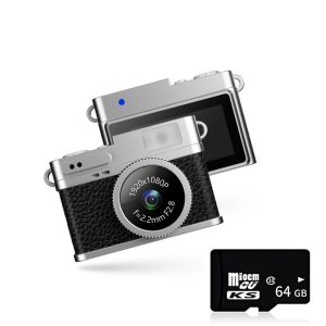Mini Portable HD Sports Camera, Compact Student Camera with Necklace Design