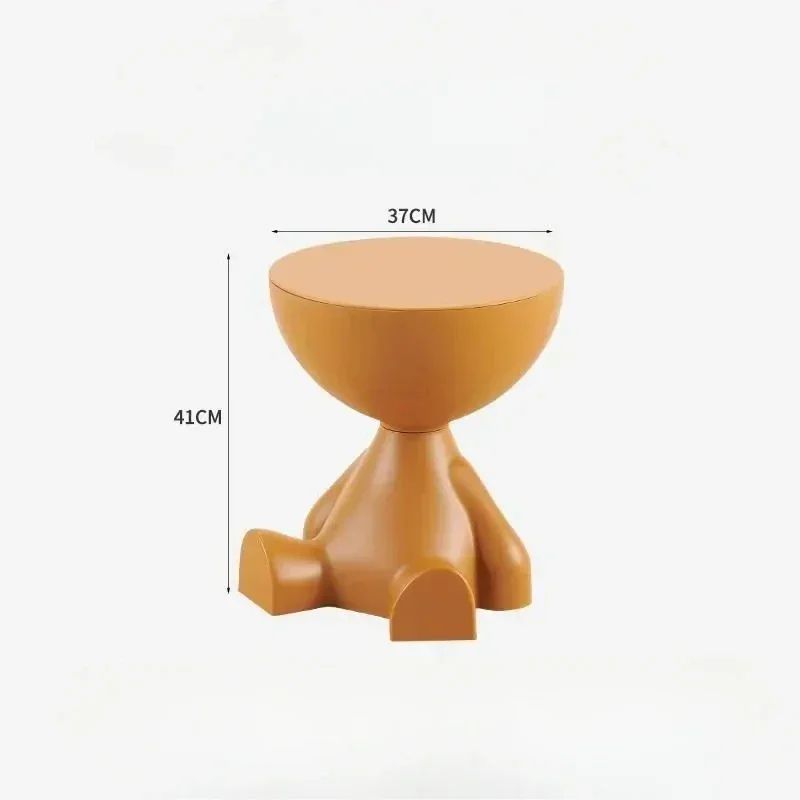Modern Cream Round Side Table - Minimalist Sofa & Bedside Accent Coffee Table