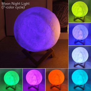 Moon LED Light Moon Night Lamp for Kids, Girls & Boys Ideal for Birthday Gifts and Bedroom Decoration