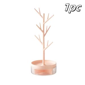 Multi-Purpose Jewelry Storage Rack, Rotating Display for Earrings and Necklaces