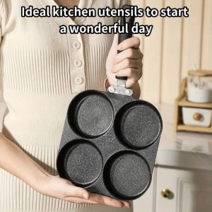 Multi-Section Cast Iron Non-Stick Omelette & Burger Pan