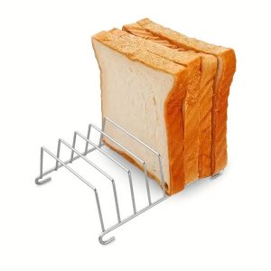 Multi-Slice Air Fryer Toast Rack Stainless Steel Bread Holder