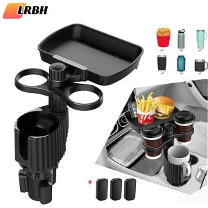 Multifunction Car Cup Holder Expander Tray | Detachable Food Tray & Organizer Table for Automotive Interiors