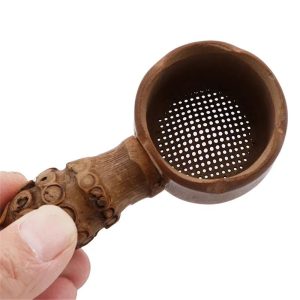 Natural Bamboo Tea Strainer & Loose Leaf Tea Infuser - Eco-Friendly Tea Tools Filter