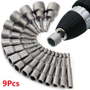 Nut Driver Set with Magnetic Hex Socket Set Durable Screwdriver Bit Socket Tool Kit