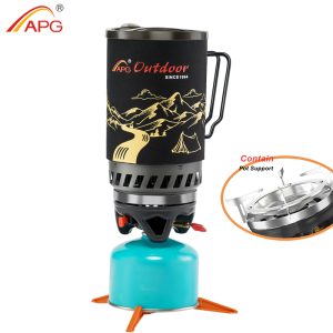 Portable Cooking System Outdoor Camping Stove with Heat Exchanger