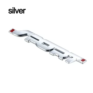 Racing Sport Metal Car Trunk Emblem Badge Premium Chrome Auto Logo Sticker