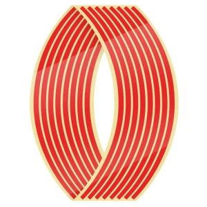 Reflective Motorcycle Wheel Rim Tape | High-Visibility Motocross Styling Decals for 17/18 Inch Rims