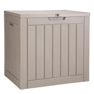 Resin Deck Box for Outdoor Storage & Patio Organization Weather-Resistant & Sturdy Design