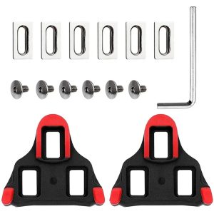 Road Bike Pedal Cleats Self-locking Floating Cycling Shoe Plates