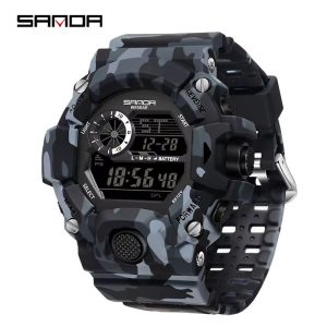 SANDA 2183 Military Style Digital Sports Watch with Alarm and LED Backlight