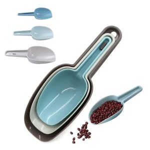 ScoopMaster 3-Piece Multi-Purpose Food & Ice Shovel Set Durable Plastic Measuring Scoops