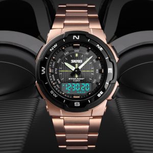 Silver Performance Digital Sports Watch with Chrono & Countdown