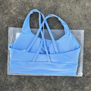 Solid Color Cross-Back High-Strength Fitness Sports Bra