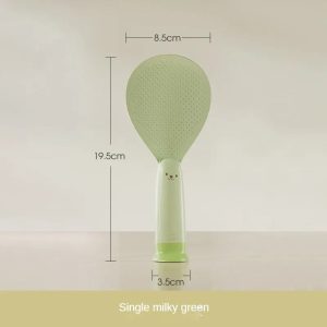 Standing Non-Stick Rice Spoon - Heat-Resistant Suction Cup Serving Paddle