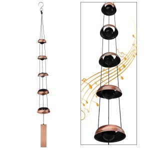 Temple Bell Wind Chimes Copper Bells for Garden Feng Shui & Outdoor Decor
