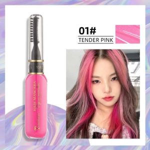 Temporary Hair Color Mascara Comb Washable Hair Dye Styling Wax