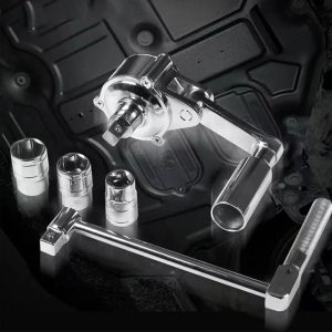 Torsional Torque Multiplier Wrench Lug Nut Remover Set with Sockets for Effortless Tire Changes