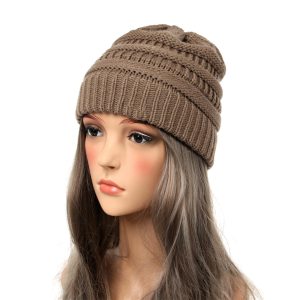 Trendy Cable Knit Knitted Beanie Hat for Women, Soft, Warm & Stylish Winter Cap
