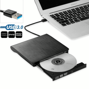 USB 3.0 Slim External CD/DVD RW Drive - Fast, Reliable Writer for PC & Mac | Portable Media Solution
