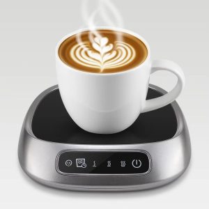 USB Coffee Mug Warmer Smart Heating Coaster with Voice Control for Desk