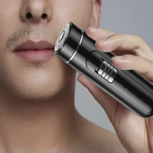 USB Rechargeable Electric Razor for Men Wet Dry Easy One-Button Use