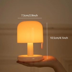 USB Rechargeable Mini Mushroom Sunset Night Lamp