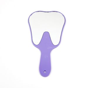 Unbreakable Dental Mouth Mirror with Handle Cute Tooth Shaped Handheld Dentistry Gift